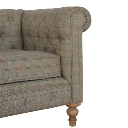 Multi Tweed 2 Seat Chesterfield