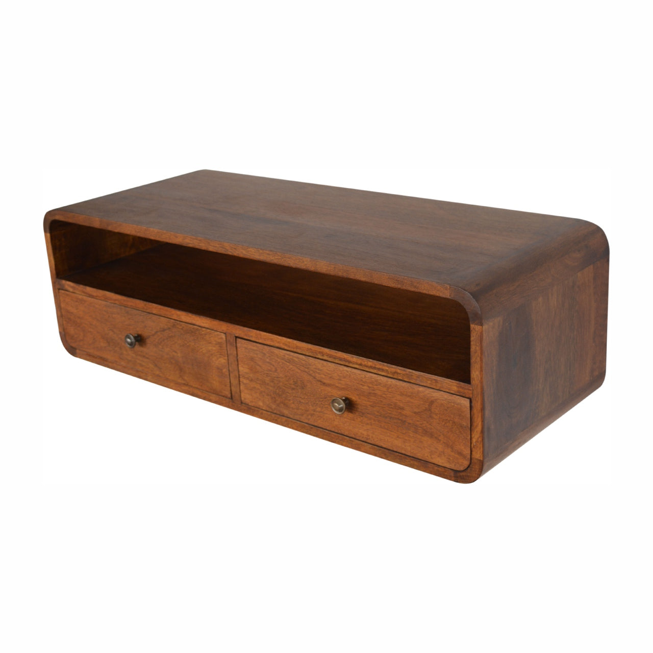 Floating Chestnut Open Console