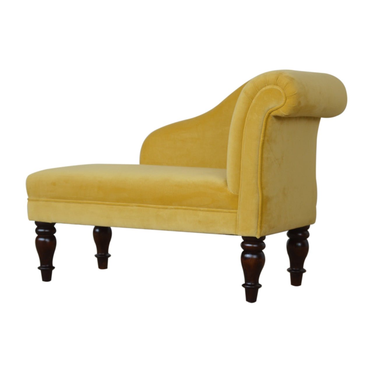 Mustard Velvet Chaise