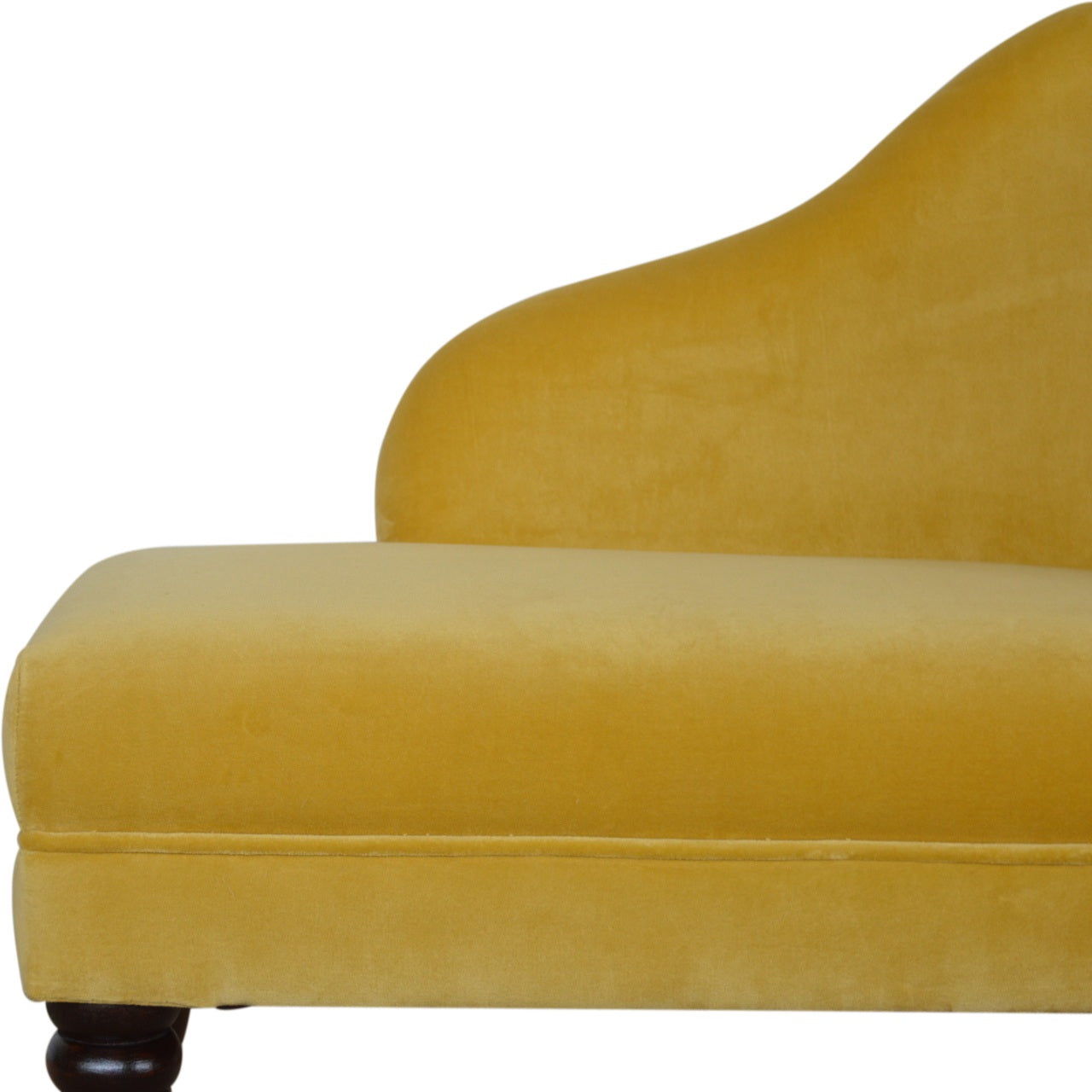 Mustard Velvet Chaise