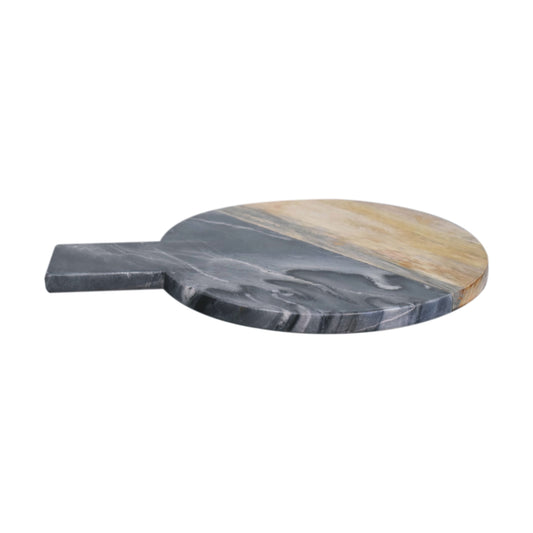 Black Marble, Terrazzo & Mango Wood Round Chopping Board