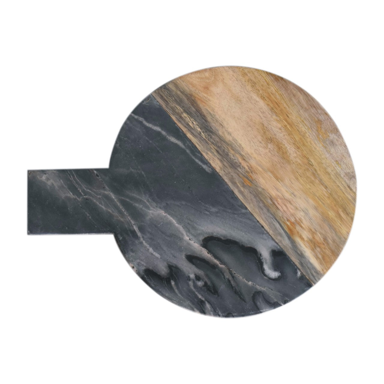 Black Marble, Terrazzo & Mango Wood Round Chopping Board