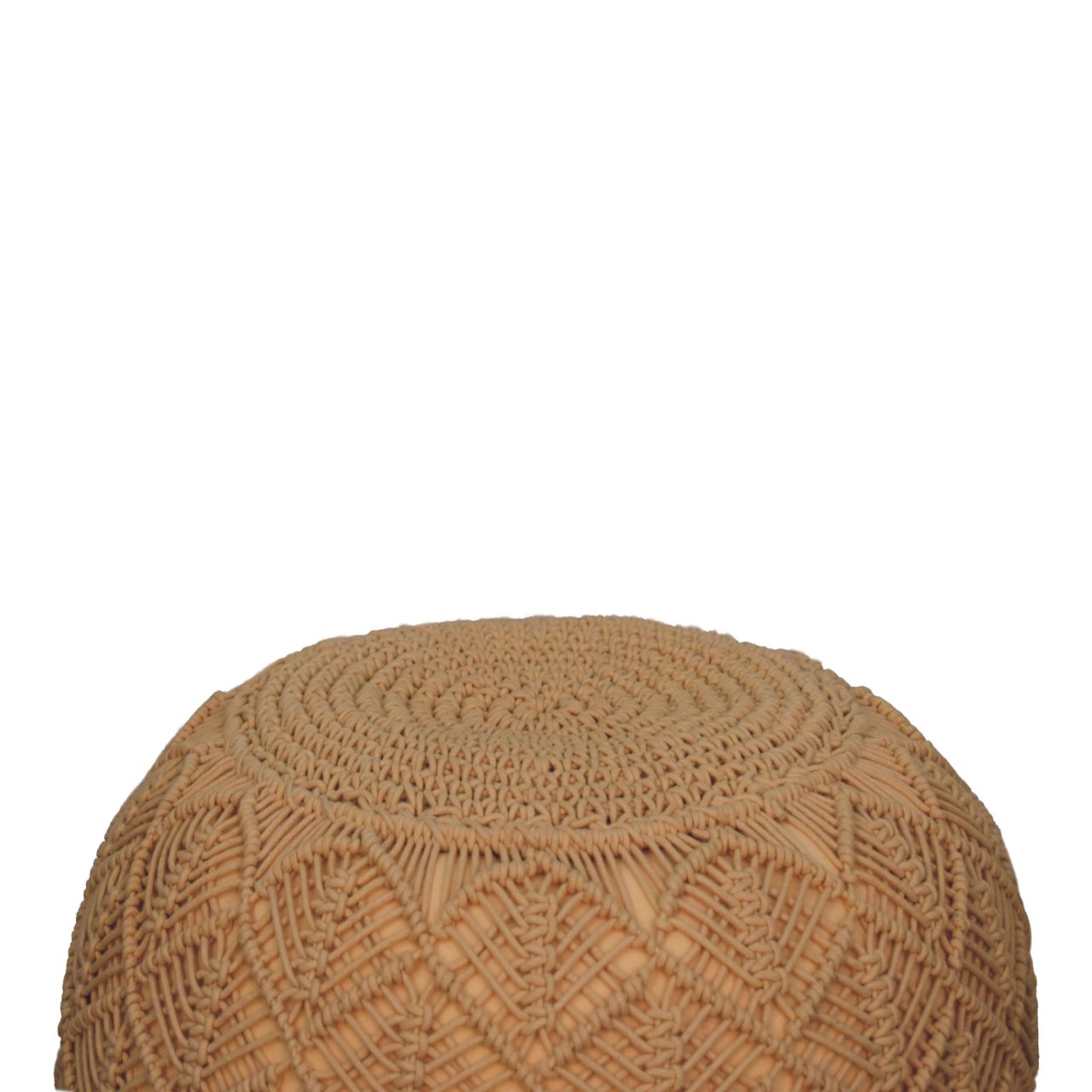 Ansley Beige Pouffe