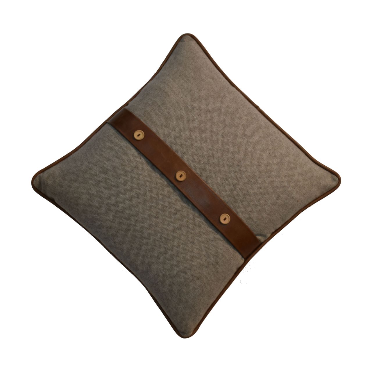 Quin Leather Sand Cushion Set of 2