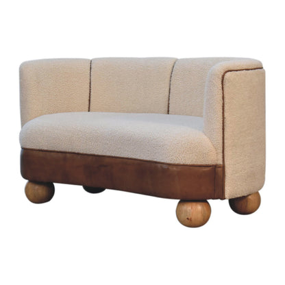 Boucle Cream Buffalo Small Sofa