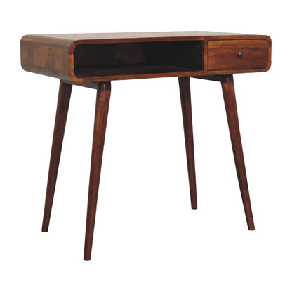 Curved Chestnut Writing Desk