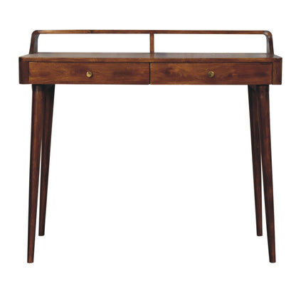 Elevated Chestnut Console Table