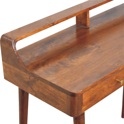 Elevated Chestnut Console Table