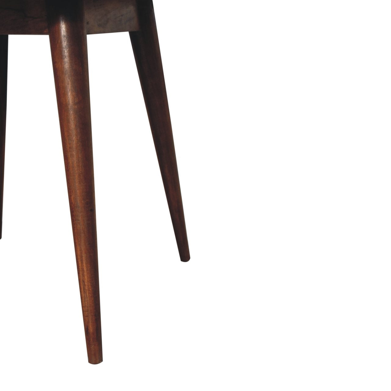 Chestnut Round Nordic End Table