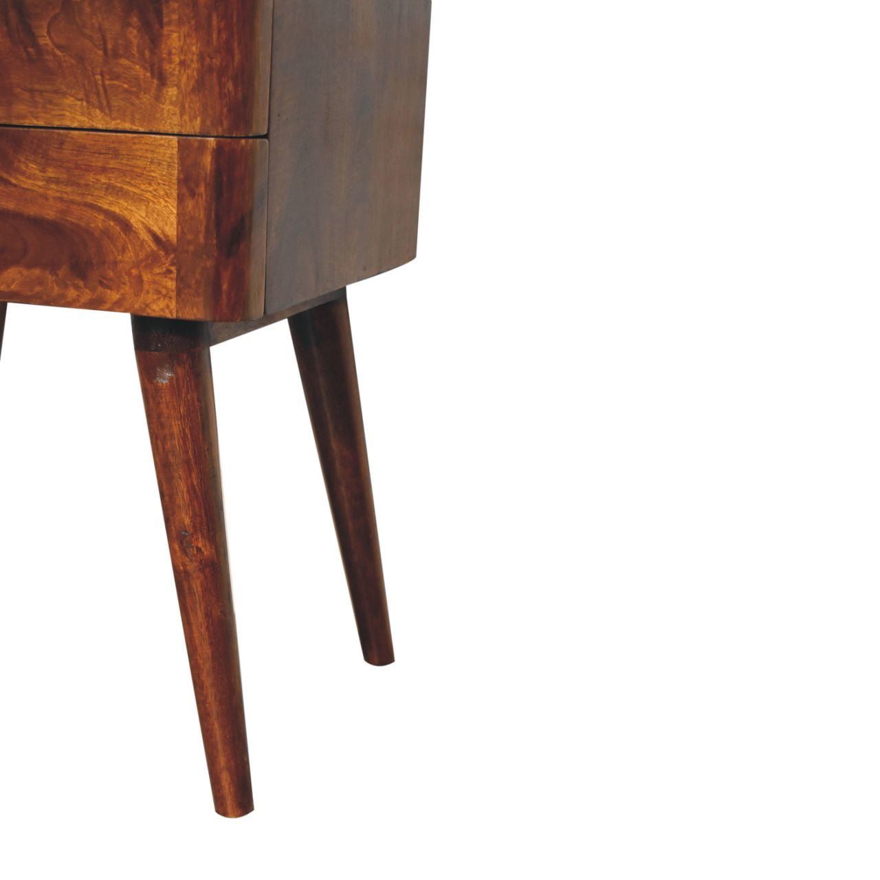 Chestnut T-Bar Nordic Bedside