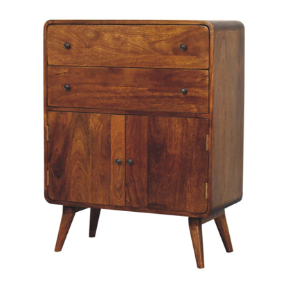 Curved Nordic Charm Cabinet