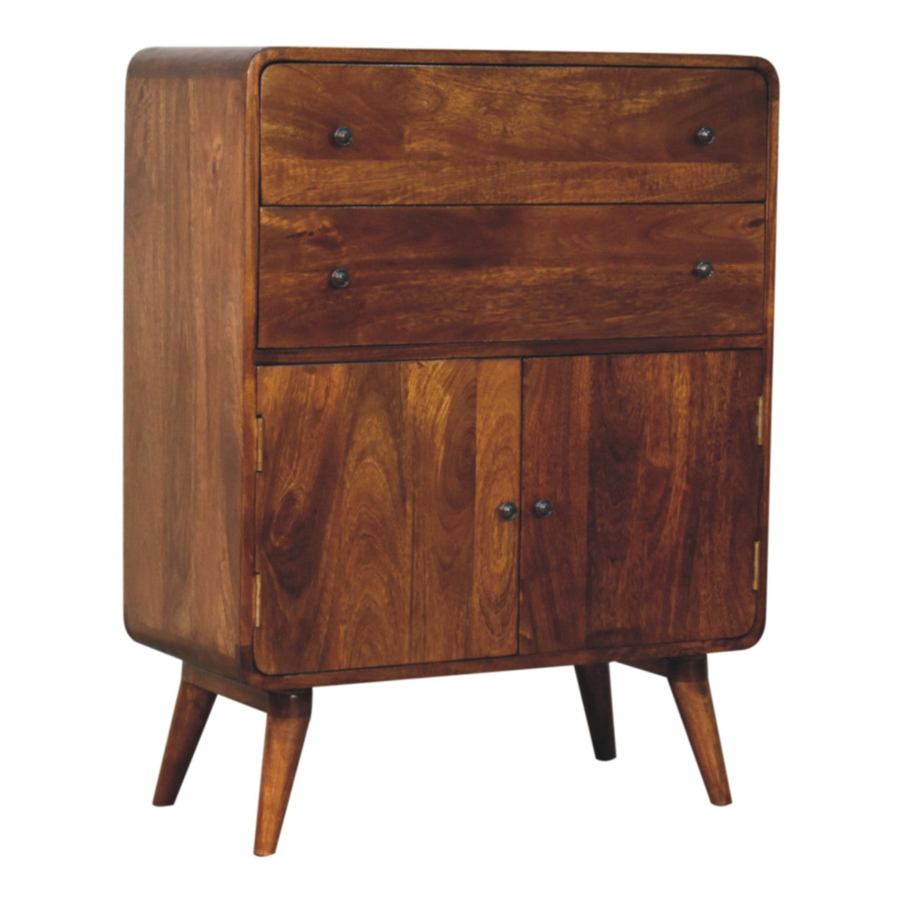 Curved Nordic Charm Cabinet