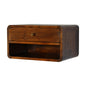 Chestnut Curve Floating Bedside